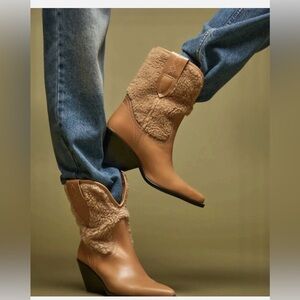 Free People Pitchfork Point Shearling Boot NWOT